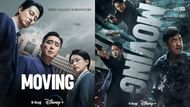 Promotional posters for Moving (Images via Disney+)